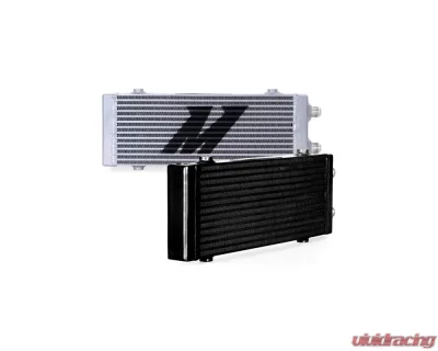 Mishimoto Black Medium Universal Dual Pass Bar & Plate Oil Cooler - MMOC-DP-MBK