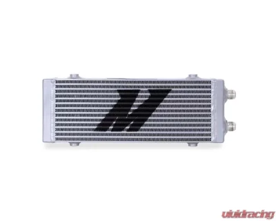 Mishimoto Silver Medium Universal Dual Pass Bar & Plate Oil Cooler - MMOC-DP-MSL