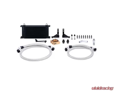 Mishimoto Black Thermostatic Oil Cooler Kit Ford Fiesta ST 2014-2019 - MMOC-FIST-14TBK