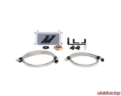 Mishimoto Silver Thermostatic Oil Cooler Kit Mazda Miata 2016+ - MMOC-MIA-16T