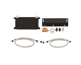 Mishimoto Black Thermostatic Oil Cooler Kit Ford Mustang 1979-1993