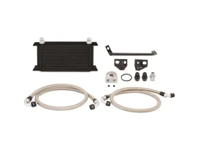 Mishimoto Black Non-Thermostatic Oil Cooler Kit Ford Mustang EcoBoost 2015-2017