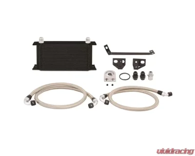 Mishimoto Black Non-Thermostatic Oil Cooler Kit Ford Mustang EcoBoost 2015-2017 - MMOC-MUS4-15BK