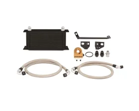 Mishimoto Black Thermostatic Oil Cooler Kit Ford Mustang EcoBoost 2015-2017