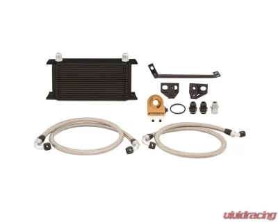 Mishimoto Black Thermostatic Oil Cooler Kit Ford Mustang EcoBoost 2015-2017 - MMOC-MUS4-15TBK