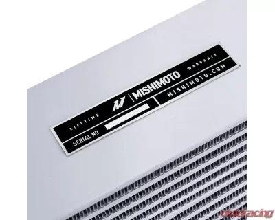 Mishimoto 10" Core Silver Heavy-Duty Bar-and-Plate Fluid Cooler w/ Opposite-Side Outlets - MMOC-OO-10SL