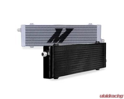 Mishimoto Black Large Universal Cross Flow Bar-and-Plate Oil Cooler - MMOC-SP-LBK