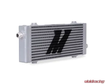 Mishimoto Silver Medium Universal Cross Flow Bar-and-Plate Oil Cooler - MMOC-SP-MSL