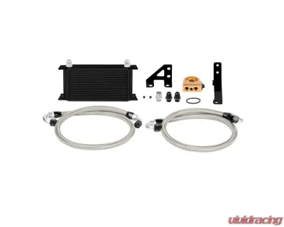 Mishimoto Black Thermostatic Oil Cooler Kit Subaru STI 2015+ - MMOC-STI-15TBK