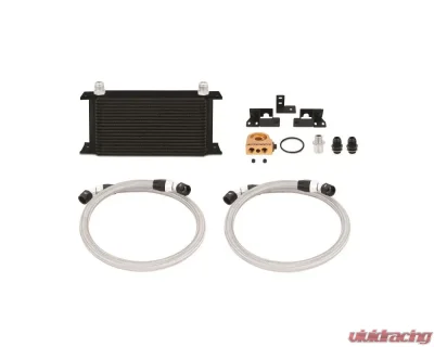 Mishimoto Black Thermostatic Oil Cooler Kit Jeep Wrangler 3.8L V6 2007-2011 - MMOC-WRA-07TBK