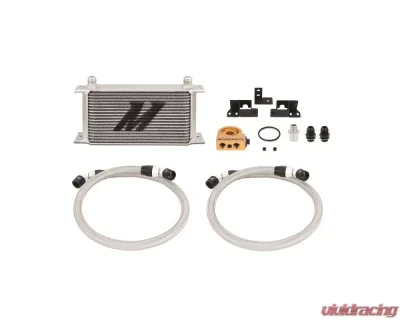 Mishimoto Silver Thermostatic Oil Cooler Kit Jeep Wrangler 3.8L V6 2007-2011 - MMOC-WRA-07T