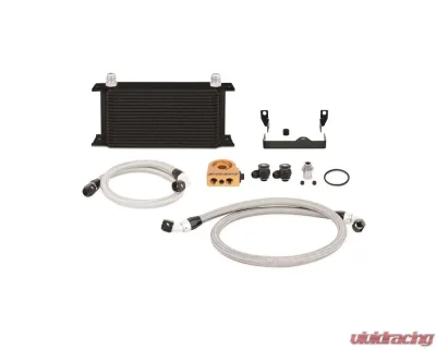 Mishimoto Black Thermostatic Oil Cooler Kit Subaru WRX | STI 2.5L 2006-2007 - MMOC-WRX-06TBK