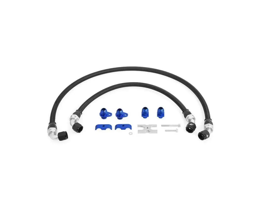 Mishimoto Nylon Braided Oil Cooler Line Kit BMW M3 | M4 2015-2020 - MMSBH-F80-15
