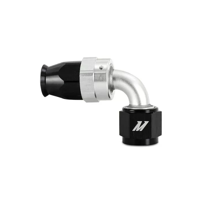Mishimoto 6061 Aluminum 90 Degree -6AN Braided Line Fitting, PTFE - MMFT-SW-06P-90
