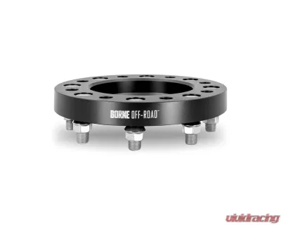 Borne Off-Road 38.1mm M14 8x180 Black Wheel Spacers Chevrolet Silverado 2500 | 3500 2011+ - BNWS-009-381BK