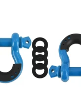 Mishimoto Blue 3/4" Steel D-Ring Shackle Set - 2pc                                     - BNDR-BL - Image 5