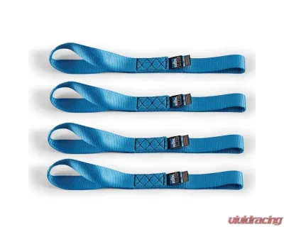 Mishimoto Blue Soft Loop Tie-Down Straps - BNRTC-SLP-4BL