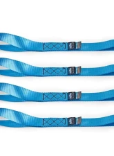 Mishimoto Blue Heavy Duty Ratchet Tie-Down Kit 4-Pack                                     - BNRTC-TDHD-4BL - Image 2