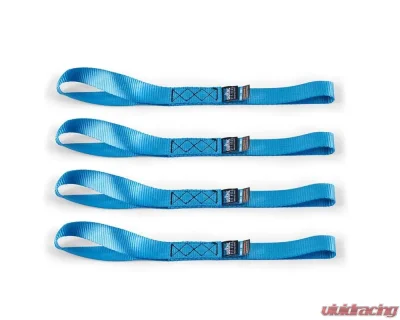 Mishimoto Blue Heavy Duty Ratchet Tie-Down Kit 4-Pack - BNRTC-TDHD-4BL