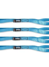 Mishimoto Blue Medium Duty Ratchet Tie-Down Kit 4-Pack                                     - BNRTC-TDMD-4BL - Image 2