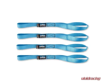 Mishimoto Blue Medium Duty Ratchet Tie-Down Kit 4-Pack - BNRTC-TDMD-4BL