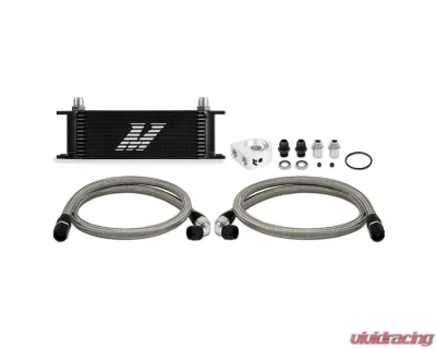 Mishimoto Universal Black Non-Thermostatic 13-Row Oil Cooler Kit - MMOC-U13BK