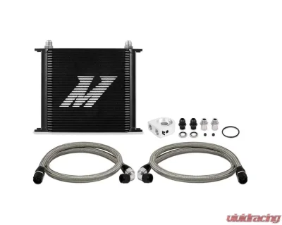 Mishimoto Universal Black Non-Thermostatic 34-Row Oil Cooler Kit - MMOC-U34BK