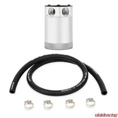 Mishimoto 2 Port Compact Baffled Oil Catch Can - MMBCC-CBTWO-P