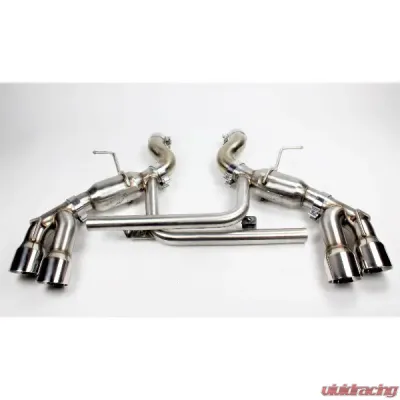 Mishimoto Quad-Tip Pro Axle-Back Exhaust w/ Polished Tips - MMEXH-CAM8-16AQTPP