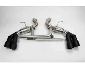 Mishimoto Quad-Tip Pro Axle-Back Exhaust w/ Black Tips