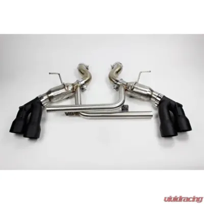 Mishimoto Quad-Tip Pro Axle-Back Exhaust w/ Black Tips - MMEXH-CAM8-16AQTPBK