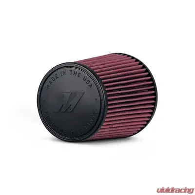 Mishimoto 4" Inlet 7" Filter Length Red Performance Air Filter - MMAF-4007