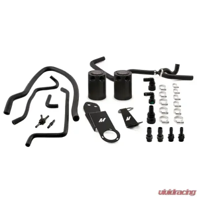 Mishimoto Black Baffled Oil Catch Can Kit Cadillac ATS 2013-2018 - MMBCC-ATS4-13SBE