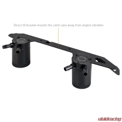 Mishimoto Baffled Oil Catch Can System - MMBCC-BR27-23S