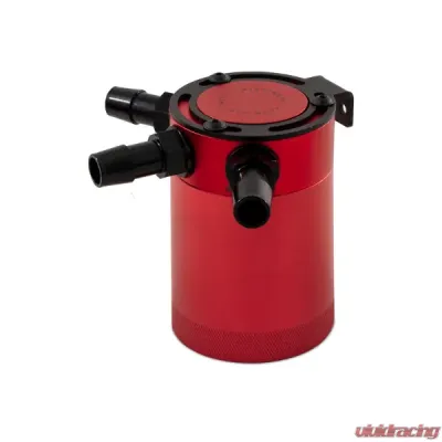 Mishimoto 3 Port Compact Baffled Oil Catch Can - MMBCC-CBTHR-RD