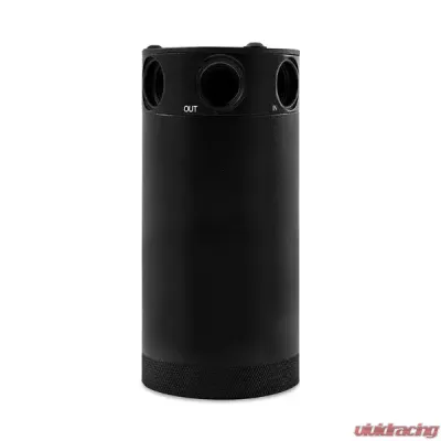 Mishimoto 3 Port XL Compact Baffled Oil Catch Can - MMBCC-CBTHR-XLBK