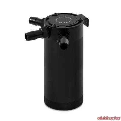 Mishimoto 3 Port XL Compact Baffled Oil Catch Can - MMBCC-CBTHR-XLBK