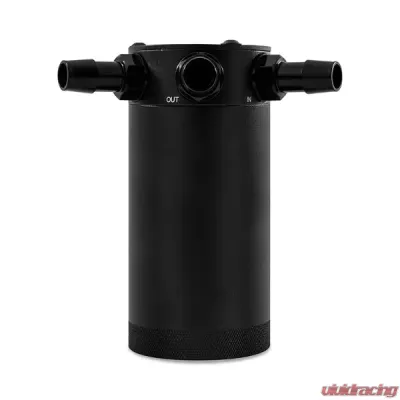 Mishimoto 3 Port XL Compact Baffled Oil Catch Can - MMBCC-CBTHR-XLBK