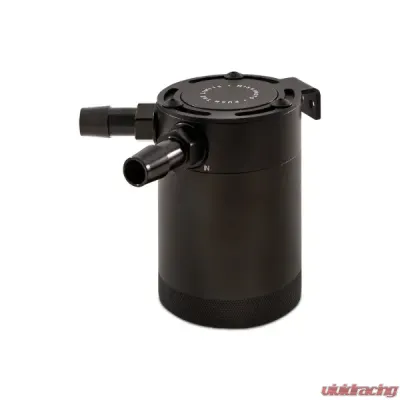 Mishimoto 2 Port Compact Baffled Oil Catch Can - MMBCC-CBTWO-BK