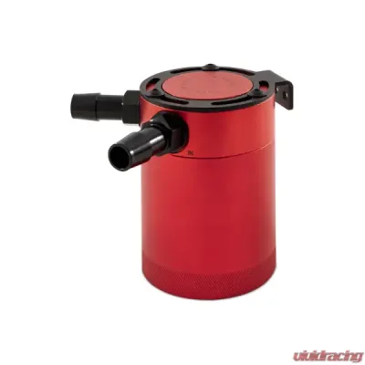 Mishimoto 2 Port Compact Baffled Oil Catch Can - MMBCC-CBTWO-RD