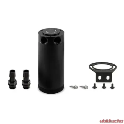 Mishimoto 2 Port XL Compact Baffled Oil Catch Can - MMBCC-CBTWO-XLBK