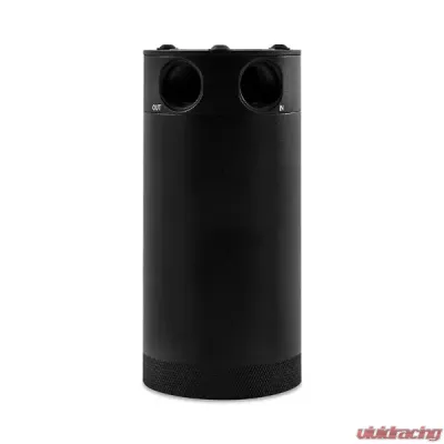 Mishimoto 2 Port XL Compact Baffled Oil Catch Can - MMBCC-CBTWO-XLBK