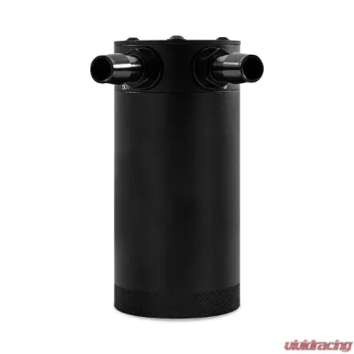 Mishimoto 2 Port XL Compact Baffled Oil Catch Can - MMBCC-CBTWO-XLBK
