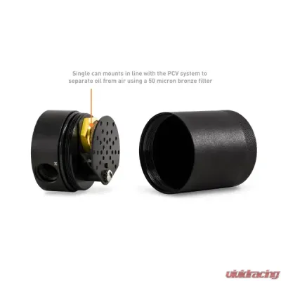 Mishimoto Baffled Oil Catch Can PCV Side - MMBCC-CIV-22P