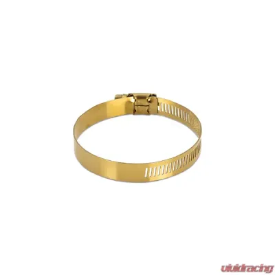 Mishimoto 2.05-2.99 52mm-76mm Gold High-Torque Worm Gear Clamp - MMCLAMP-WG-76HTGD