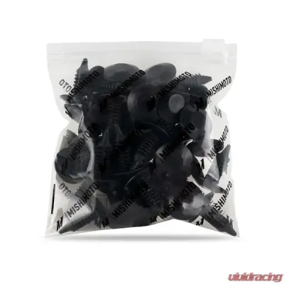 Mishimoto 5/16" Hole 3/4" Head Diameter 29/32" Stem Length Trim Clips 40 Pieces - MMCP-04