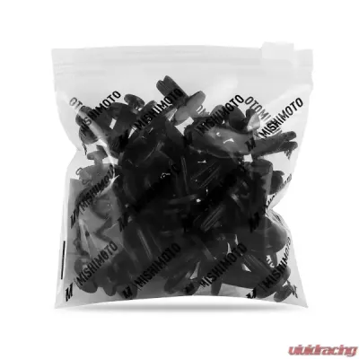 Mishimoto 5/16" Hole 13/16" Head Diameter 33/64" Stem Length Trim Clips 40 Pieces - MMCP-07