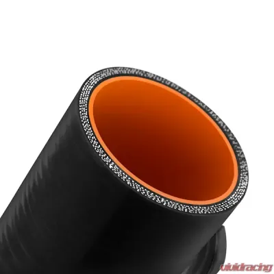 Mishimoto 2.5" Black Silicone Coupler w/ .125" NPT Bung - MMCP-25NPTBK
