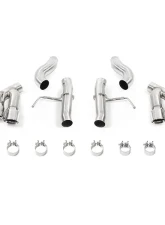 Mishimoto Quad-Tip Race Axle-Back Exhaust w/ Polished Tips                                     - MMEXH-CAM4-16AQTRP - Image 2