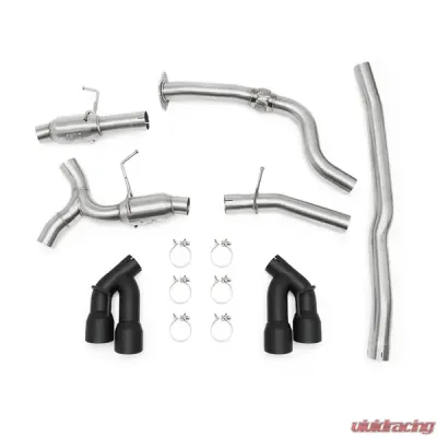 Mishimoto Black Quad Tip Catback Exhaust - MMEXH-CAM4-16QTPBK